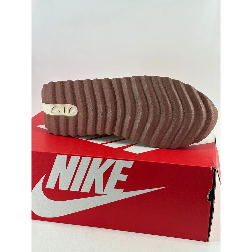Nike Air Max Dawn Men 10.5 Coconut Milk Track Red DV1487-162 Retro Sneaker